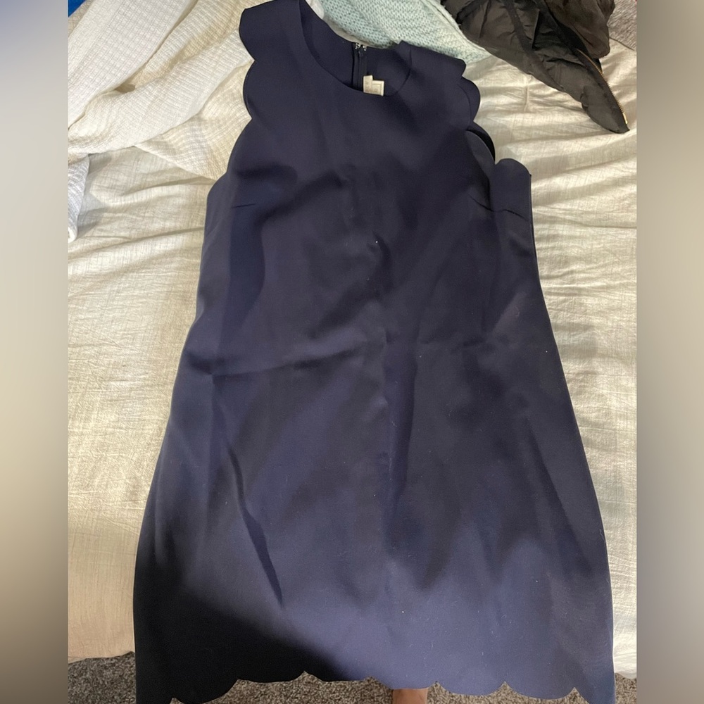 Scalloped hem dress
